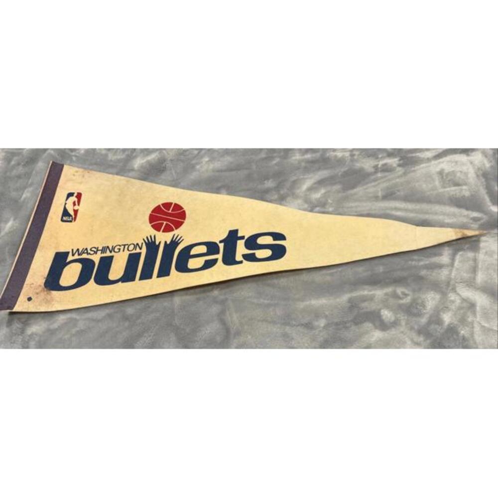NBA Washington Bullets Vintage Defunct Circa 1970's Team Logo Pennant #3